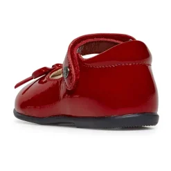 Patent leather ballet flats with strap BALLET