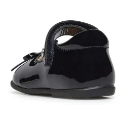 Patent leather ballet flats with strap BALLET