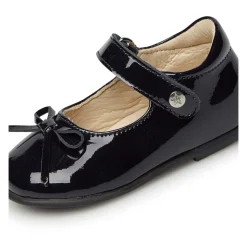 Patent leather ballet flats with strap BALLET