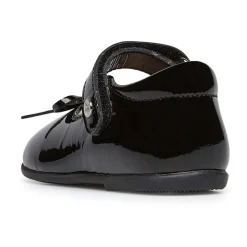 Patent leather ballet flats with strap BALLET