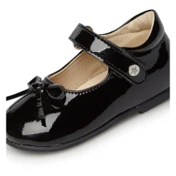 Patent leather ballet flats with strap BALLET