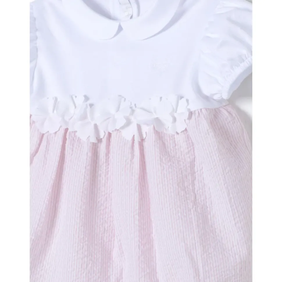 Peter Pan Kraag Romper Korte Mouwen