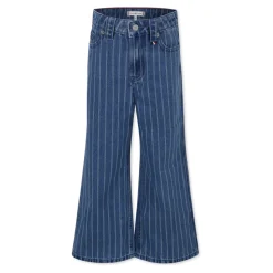 Pinstriped Denim Jeans met Iconische Vlag