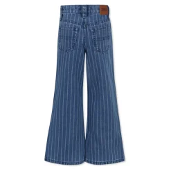 Pinstriped Denim Jeans met Iconische Vlag