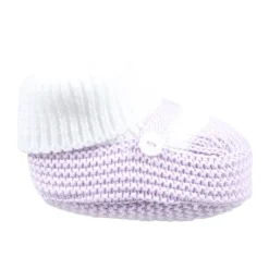 Platte katoenen schoenen met knoopdetail