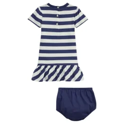 Polo Bear Gestreept Katoenen Jurkje