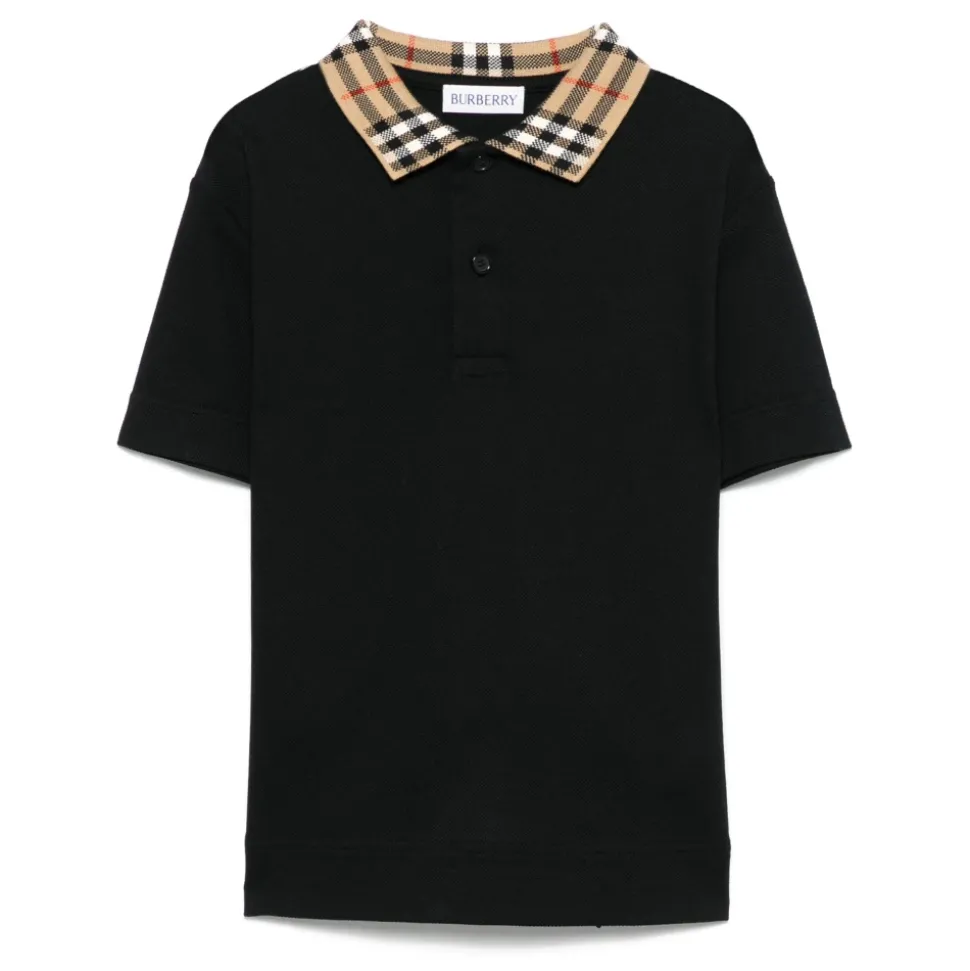 Polo Shirt met Vintage Check Kraag