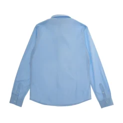 Poplin Overhemd met Logo Borduursel