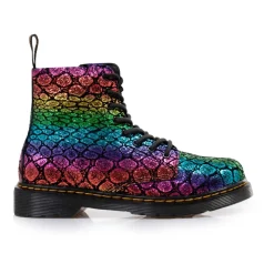 Rainbow Croc Metallic Suede Boots