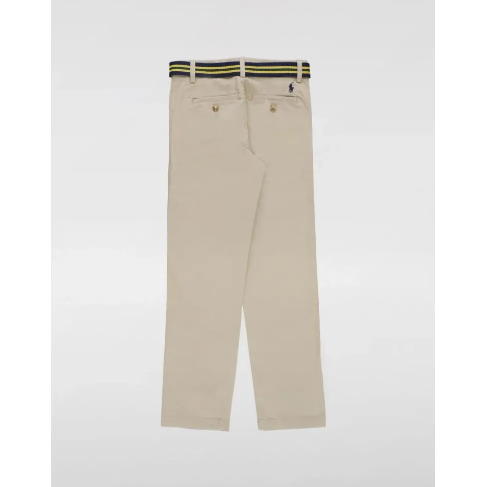 Rechte Pijp Broek met Riem en Zijzakken