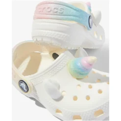 Regenboog Eenhoorn Klomp in Wit