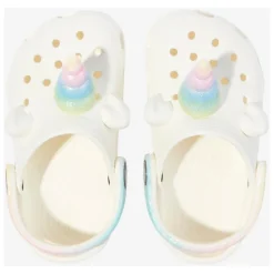 Regenboog Eenhoorn Klomp in Wit