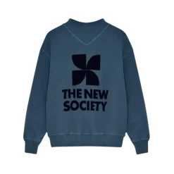 Rib Kraag Sweatshirt Void Blue