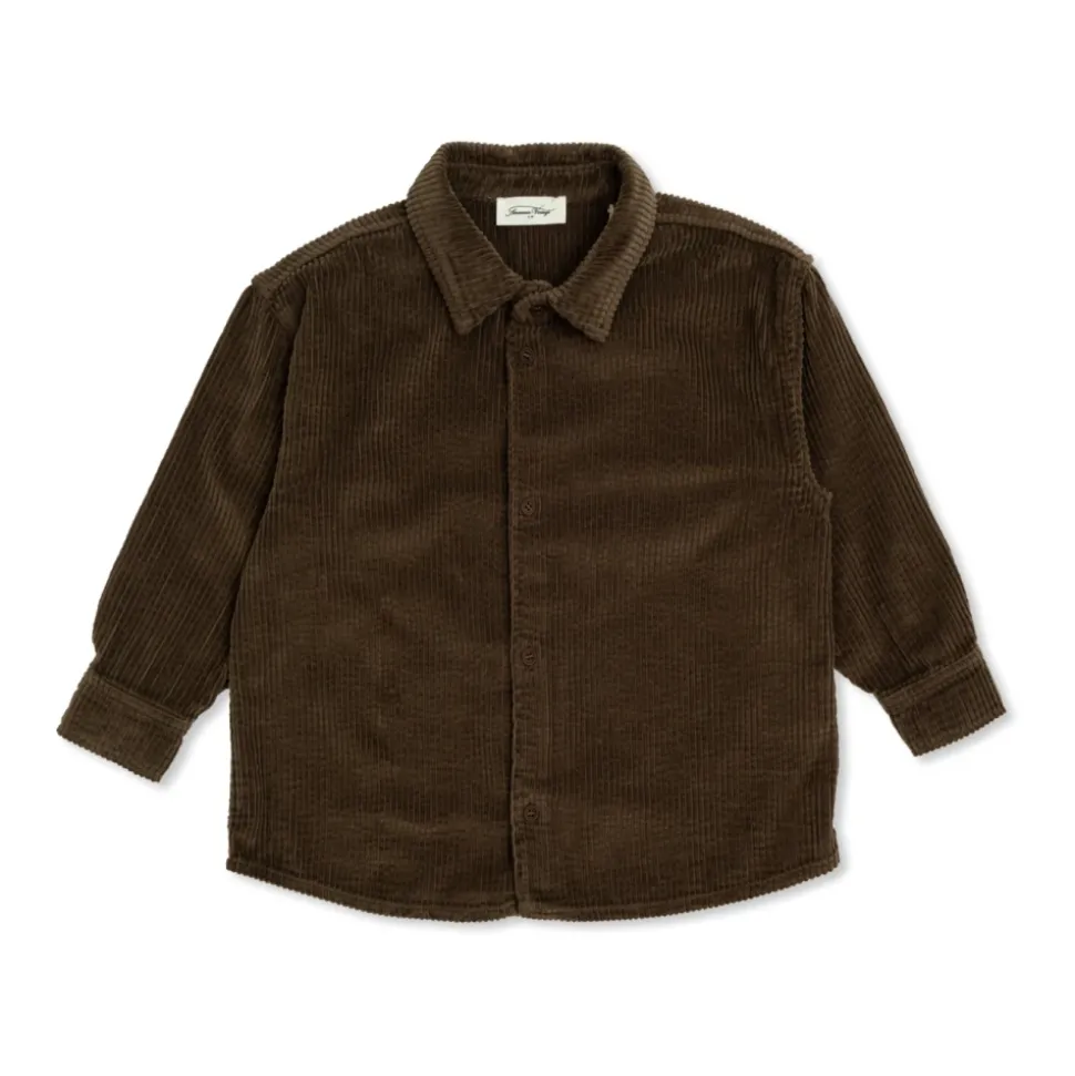 Ribfluwelen overhemd