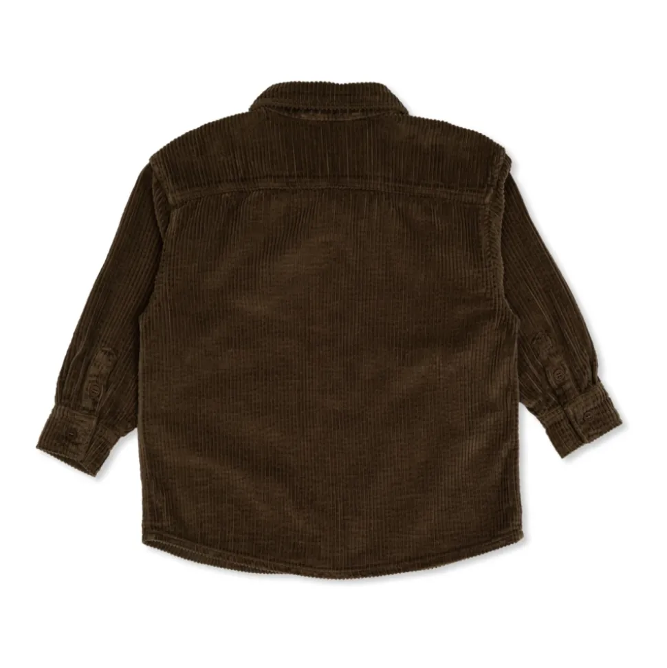 Ribfluwelen overhemd