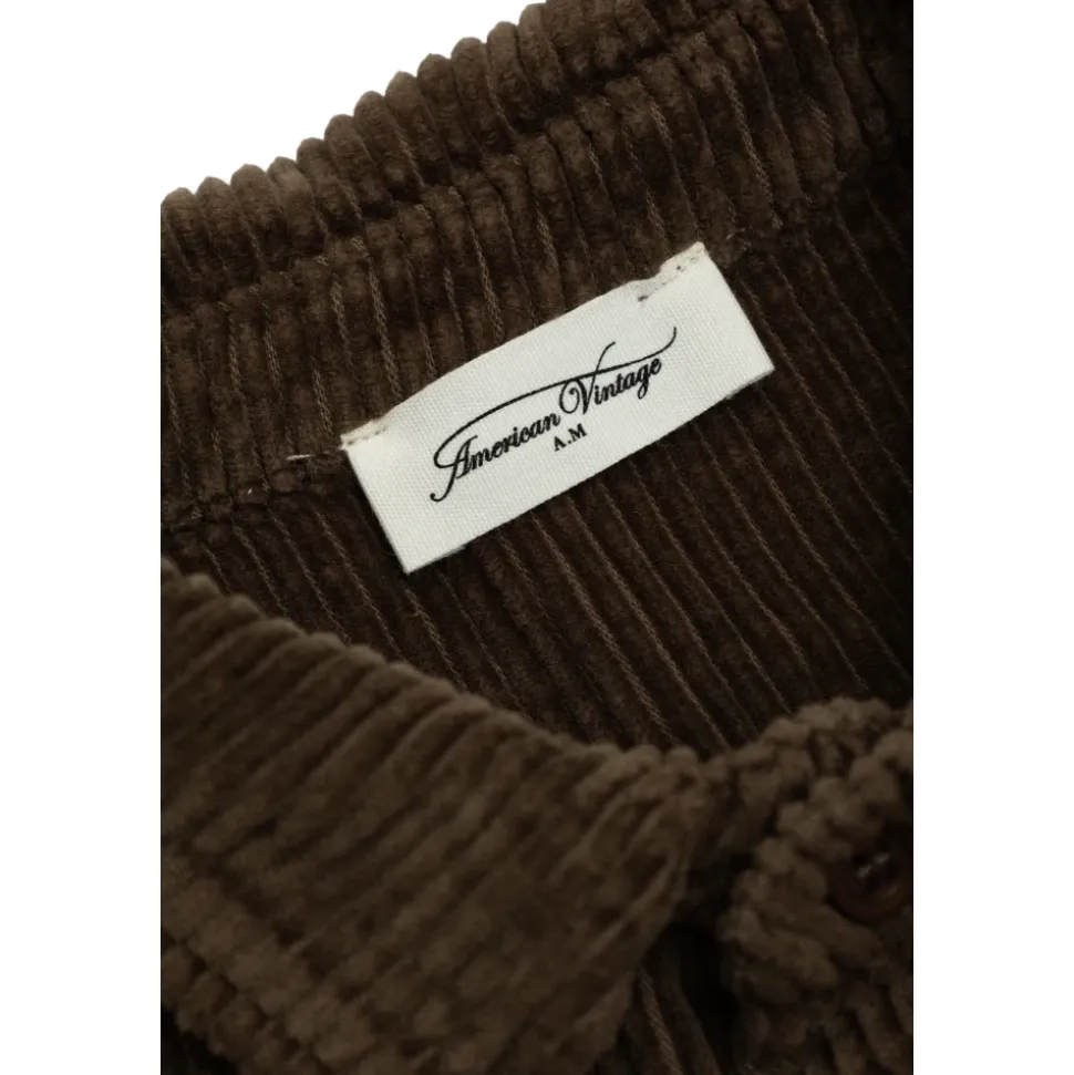 Ribfluwelen overhemd