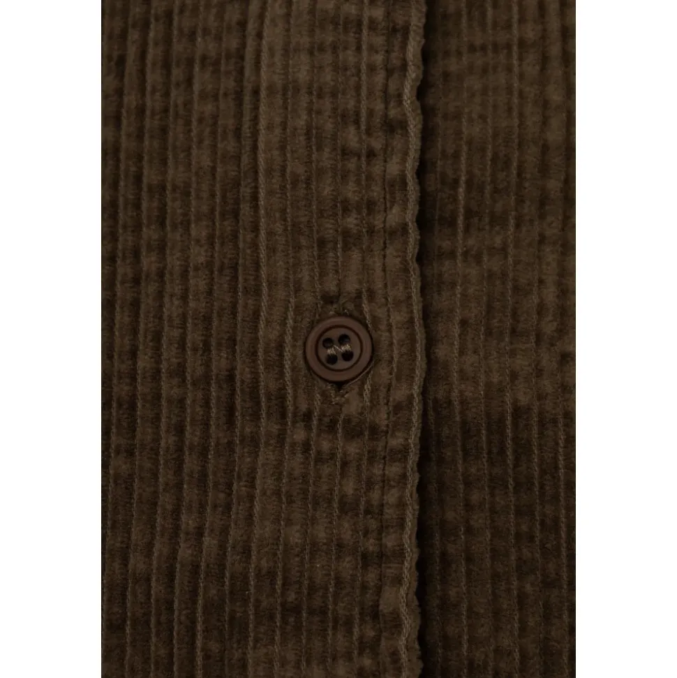 Ribfluwelen overhemd