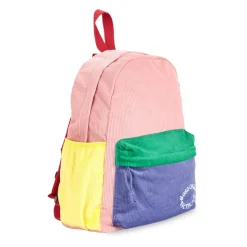 Ribfluwelen rugzak met geborduurd logo