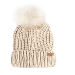 Rib-gebreide muts en sjaal set