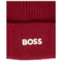 Rode Gebreide Beanie met Logo