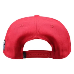 Rode Katoenen Klep Hoed met Logo