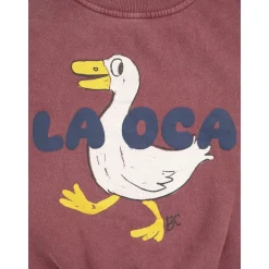 Rode Katoenen Sweatshirt met Voorprint