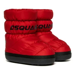 Rode Puffer Sneeuwlaarzen Urban Stijl