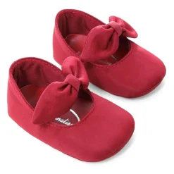 Rode Satijnen Ballet Flats met Strik