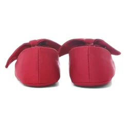 Rode Satijnen Ballet Flats met Strik