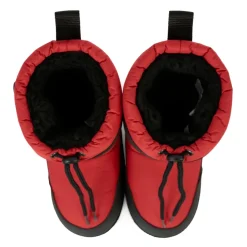 Rode sneeuwlaarzen met Teddy Bear