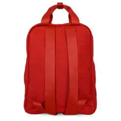 Rode Stoffen Rugzak met Logopatch