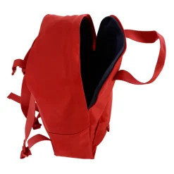 Rode Stoffen Rugzak met Logopatch