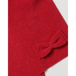 Rode Wol Strik Tasje voor Meisjes