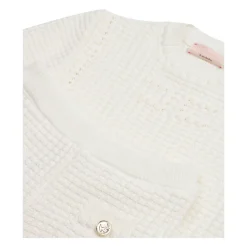 Roomkleurige jurk en T-shirt set