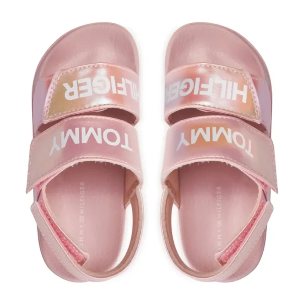 Rose Scratch Sandalettes