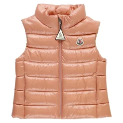 Roze Baby Gewatteerd Vest Jas