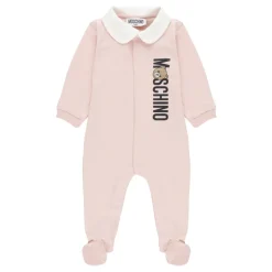 Roze Baby Jumpsuit met Logo Print
