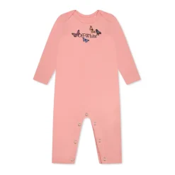 Roze Babygrow Bib Muts Set