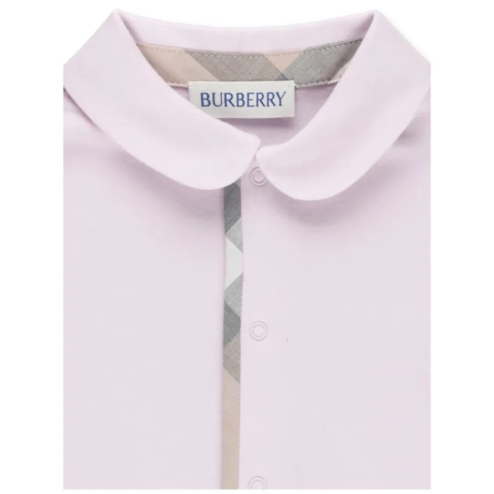 Roze Babykatoenen Driedelig Set