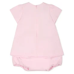 Roze Geboorte Set Jurk Culottes