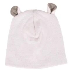 Roze Gebreide Wollen Baby Muts