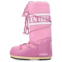 Roze Gesloten Icon High Nylon Laarzen