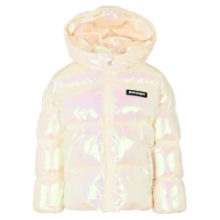 Roze Gewatteerde Donsjas met Capuchon