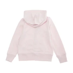 Roze Hoodie met ritssluiting van katoen meisje