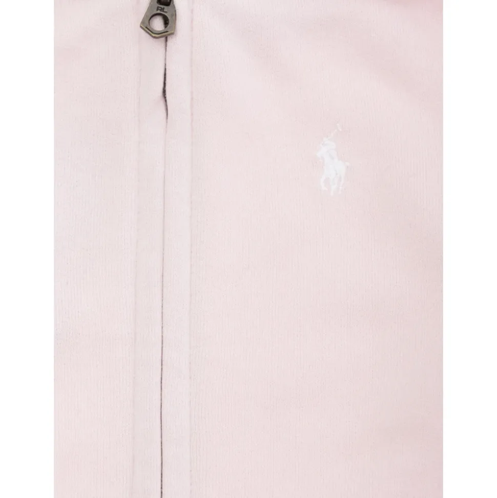 Roze Hoodie met ritssluiting van katoen meisje