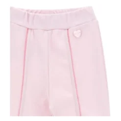 Roze Jersey Broek met Hartapplicatie