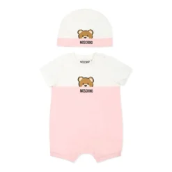 Roze Jurk Romper en Hoed Set