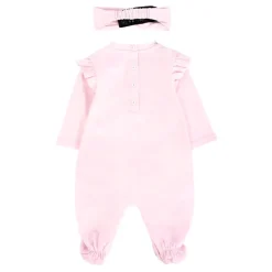 Roze Katoenen Babygrow Rompers Set
