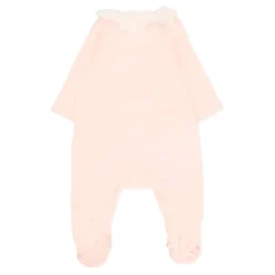 Roze Katoenen Babypakje Slabbetjes Set