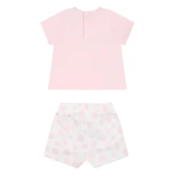 Roze Katoenen Sportoutfit